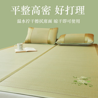 罗曼雅天然蔺草席凉席2025款夏天家用宿舍可折叠水洗空调老式席子