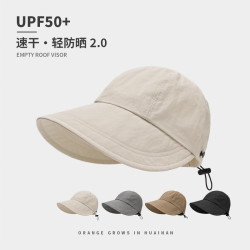 测试品牌 赵露思同款遮阳帽 米白色1顶