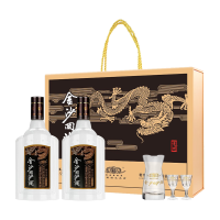 金沙 钻石五星礼盒酱香型白酒53度500ml*2瓶 礼盒装