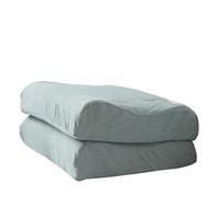 无印良品水洗棉乳胶枕套一对装记忆棉枕头套单人60x40纯棉全棉