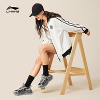 李宁 LI-NING星芒 | 休闲鞋女鞋2025复古老爹鞋厚底增高潮流运动鞋子 曜石灰/沥青灰/月表灰 37.5