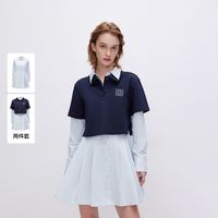 【两件套连衣裙】2025春季字套装衬衫短裙连衣裙女
