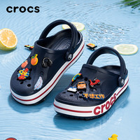 CROCS卡骆驰洞洞鞋男鞋女鞋夏季经典克骆格户外男士沙滩鞋凉鞋拖鞋 205089-4CC贝雅卡骆班/红辣椒 45 -46(290mm)