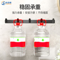 北欧白色免打孔门后挂钩浴室收纳置物架衣帽挂钩毛巾挂架排钩壁挂 奶白7钩