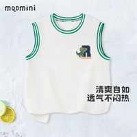 MQDMINI童装儿童背心男童无袖上衣小童运动T恤宝宝衣服