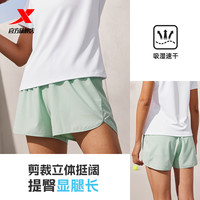 XTEP特步短裤女2025夏季透气五分裤吸湿速干裤子女子训练运动短裤 正黑色 XS