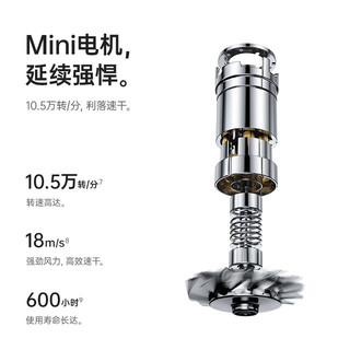 徕芬 laifenMini Lite高速吹风机家用速干护发负离子电吹风 Mini Lite高速吹风机-牛奶粉