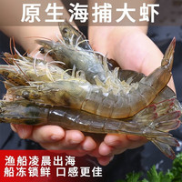 尚致虾青岛大虾新鲜大虾青虾冰虾海虾大对虾鲜活冷冻基围虾 17-22厘米 3斤(净重)