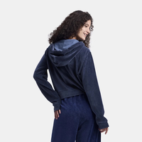 GAP女装2024初秋刺绣logo抽绳连帽卫衣百搭简约风上衣639332 深蓝 L (170/88A亚洲尺码)