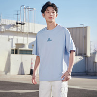 361° 短袖男士春夏季纯棉运动t恤宽松圆领休闲印花上衣652519106-2