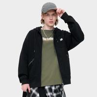 FILA 男装FUSION系列男式外套男士百搭舒适休闲宽松针织连帽外套