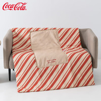 今日必买:Coca-Cola 可口可乐 抱枕被二合一1.5米车用夏季 荣耀红白 折叠40*40cm 展开100*150cm