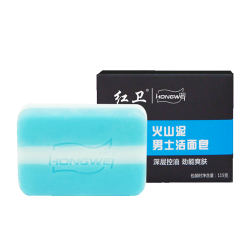 红卫 男士洗脸专用净爽洁净 男士皂 115g 1块