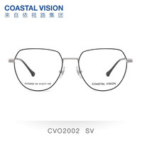 依视路(ESSILOR) 钻晶系列防蓝光耐磨高清镜片近视光学眼镜男女商务时尚镜框 金属-全框-2062GY-透明灰 镜框+A4 1.60依视路非球面现片
