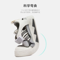 Kappa Kids卡帕童鞋儿童运动鞋男童网面小白鞋夏季透气软底休闲板鞋子女 米灰 29 /内长19.0cm适合脚长18.0cm