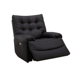 乐至宝 LAZBOY 轻奢真皮功能单椅 懒人沙发 电动 黑色