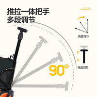 闲鸟(XIANNIAO)户外露营小推车折叠拖车野炊车聚拢型营地车摆摊车儿童露营车大号 【升级容量】+万向转轮+折叠便携 大容量便捷拉杆购物买菜车遛娃车