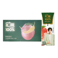 临期品：汇源 100%桃混合果汁 200ml*18盒 整箱 送礼解渴饮料