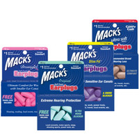 乐洗漱 MACK'S 隔音耳塞 纤细柔软 女士 桃红色 5副装