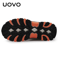 UOVO男童运动鞋2025春秋季儿童户外小大童鞋子小童鞋透气 黑色 36码