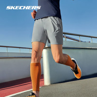 斯凯奇outlets2024男子吸湿速干凉感短裤休闲舒适跑步运动裤 合金色/002E/P223M123 XXL