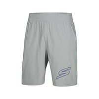 斯凯奇outlets2024男子吸湿速干凉感短裤休闲舒适跑步运动裤 合金色/002E/P223M123 S