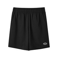 斯凯奇outlets2024男子吸湿速干凉感短裤休闲舒适跑步运动裤 碳黑/0018/L224M077
