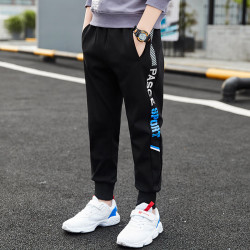 一柳 童装男童运动裤子春夏2025款中大童儿童裤子男运动休闲长裤潮 春秋款 160 码 身高150-160cm