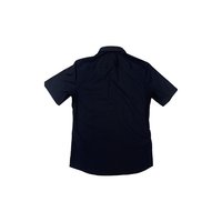 Burberry/博柏利 男士棉混纺纯色单排扣翻领短袖衬衫