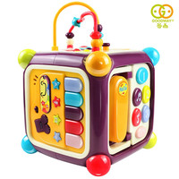 谷雨儿童玩具智立方多功能六面体婴儿早教玩具生男女孩 3838B 升级版 谷雨智立方六面盒