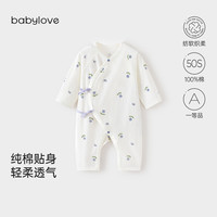 婴儿连体衣春夏季睡衣男女宝宝长袖哈衣爬服内搭打底衣服居家睡衣