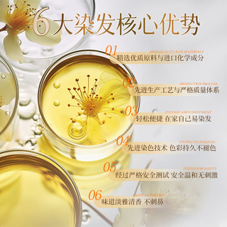首品染发剂  品牌直供更安心 免漂发植萃染发膏 深海蓝黑(一盒装)