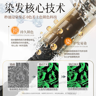 首品染发剂  品牌直供更安心 免漂发植萃染发膏 深海蓝黑(一盒装)