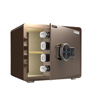 家用小型储蓄罐指纹钢制防盗指纹密码保险箱只进不出存钱罐