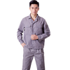 腾欣达夏季薄款长短袖劳保服工作服套装男夏天保洁员服定制物业蓝色厂服 （短袖）