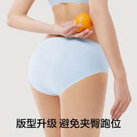有棵树 YOUKESHU女士内裤女纯棉5A抗菌裆中腰无痕包臀柔软高弹透气女生三角短裤 【升级款】杏仁肤+蜜茶灰+桑茶绿 L