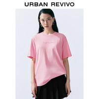 URBAN REVIVO 字母印花 女士短袖T恤