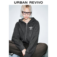 URBAN REVIVO 学院风 女士连帽外套