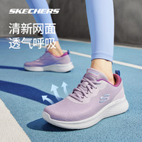 斯凯奇轻奇跑鞋丨春季男女款系带超轻软弹减震透气运动鞋体育训练 男款-全黑色/BBK 39