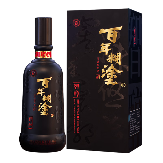 百年糊涂 智醇 52%vol 浓香型白酒 500ml 单瓶装（加赠2小瓶）