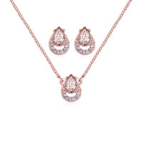 纪梵希（Givenchy）雀之灵羽玫瑰金色项链耳钉套装 60563425-9DH 玫瑰金色