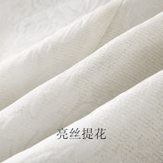 三彩【日月流光】2024冬季新中式棉服亮丝提花重工盘扣外套女C 米白色 S 155/80A