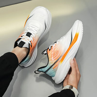 回力（Warrior）运动男鞋休闲跑步鞋轻便舒适透气网面鞋 WXY(ZA)-4210 白橙绿 44