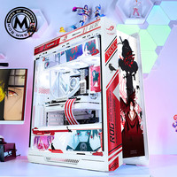 华硕(ASUS) 华硕ROG玩家国度 太阳神机箱 GX601机箱电脑机箱/全套发光板/装饰灯板 黑色RO姬(机箱+主题)