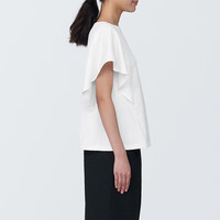 無印良品 MUJI(無印良品 )女式凉感防紫外线罩衫T恤防晒衣服女款夏季夏日 BB2PBA4S 白色 M (160/84A)