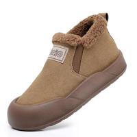 冬季雪地靴女棉鞋加绒保暖毛毛靴复古勃肯鞋休闲一脚蹬女短靴