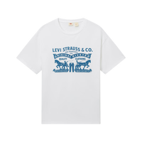 Levi's李维斯25年春季新款男士双马印花潮流休闲针织短袖T恤