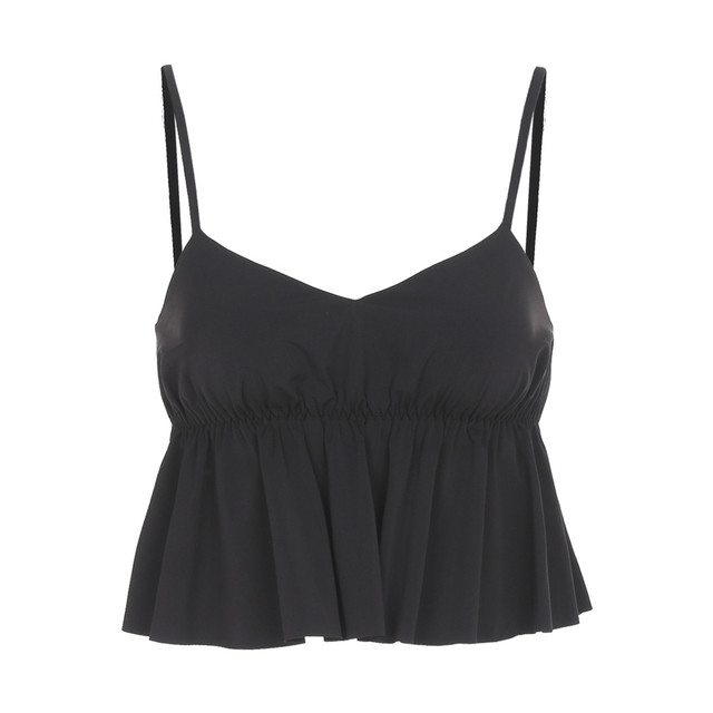 & Other Stories H&M集团女式纯色深V性感露背纯欲收腰显瘦短款泳衣