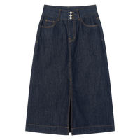 对白【杜鹃同款】复古纯棉牛仔半身裙女2025春装新款高腰显瘦裙子