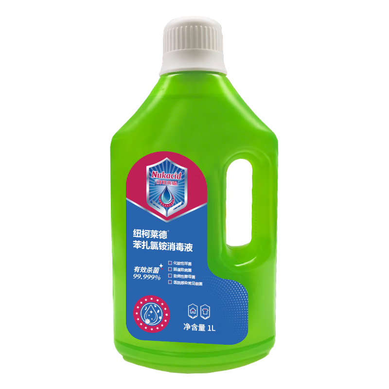 纽柯莱德苯扎氯铵宠物专用消毒液1L柠檬 猫咪狗狗室内抑菌杀菌除臭除异味